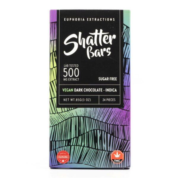 Alternative view of Indica Vegan Dark Chocolate Shatter Bar (Euphoria Extractions)