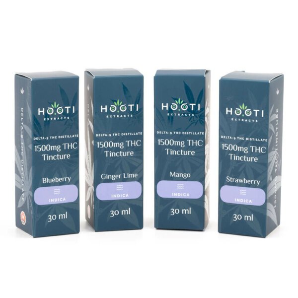 Alternative view of 1500mg Indica THC Tinctures (Hooti Extracts)