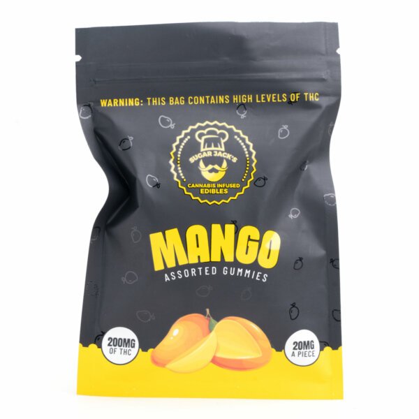 Alternative view of 200mg THC Assorted Mango Gummies (Sugar Jack’s)
