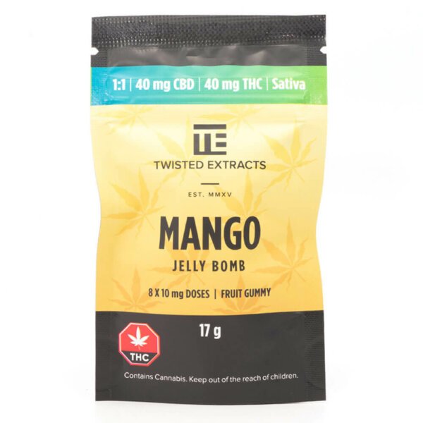 80mg 1:1 Jelly Bombs (Twisted Extracts)