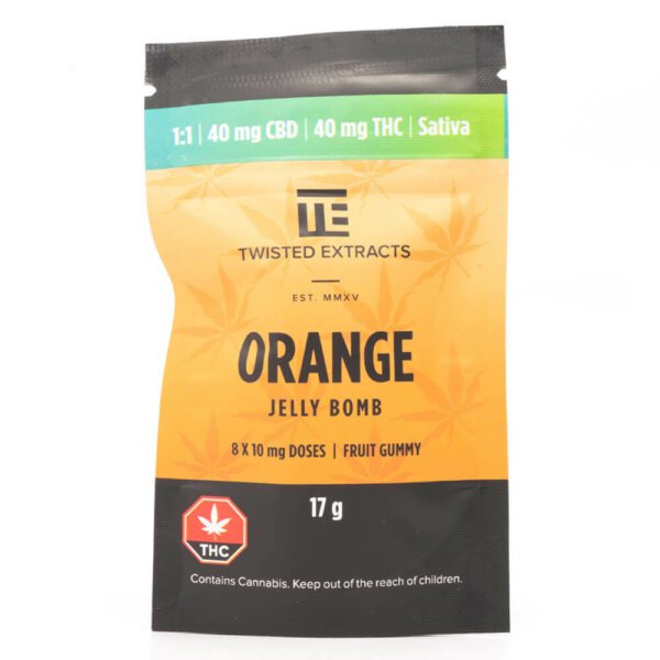 80mg 1:1 Jelly Bombs (Twisted Extracts) - Image 4
