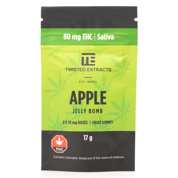 80mg THC Jelly Bombs (Twisted Extracts)