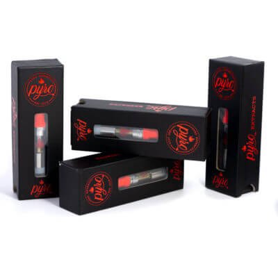 THC Distillate Vaporizer Cartridges (Pyro Extracts)
